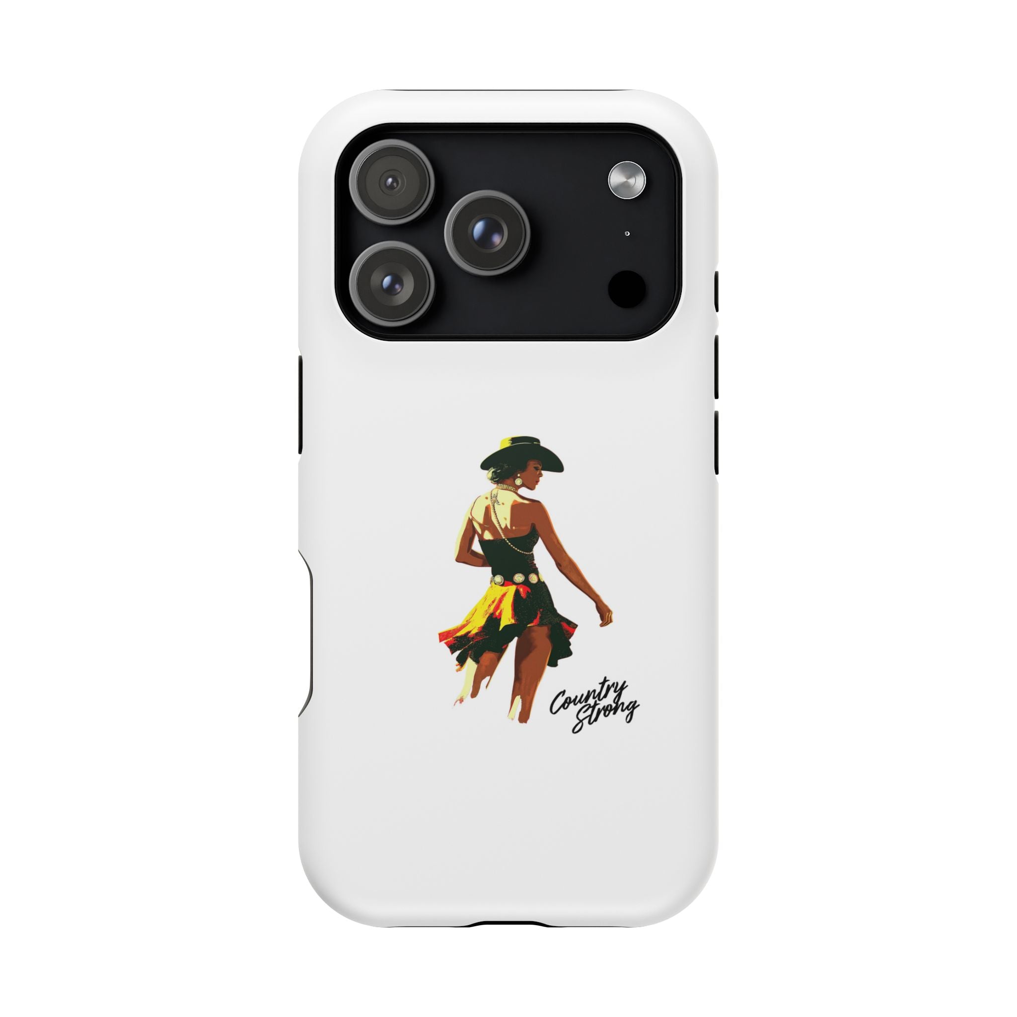 Phone Case — Retro Country Girl Illustration Magnetic Impact-Resistant Case