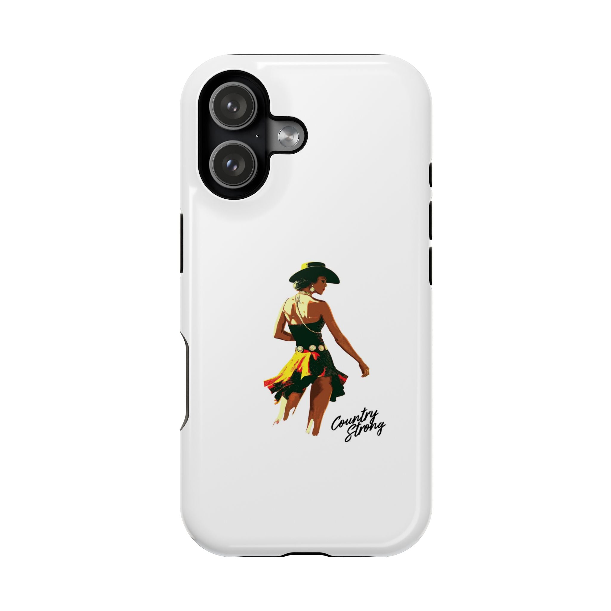 Phone Case — Retro Country Girl Illustration Magnetic Impact-Resistant Case