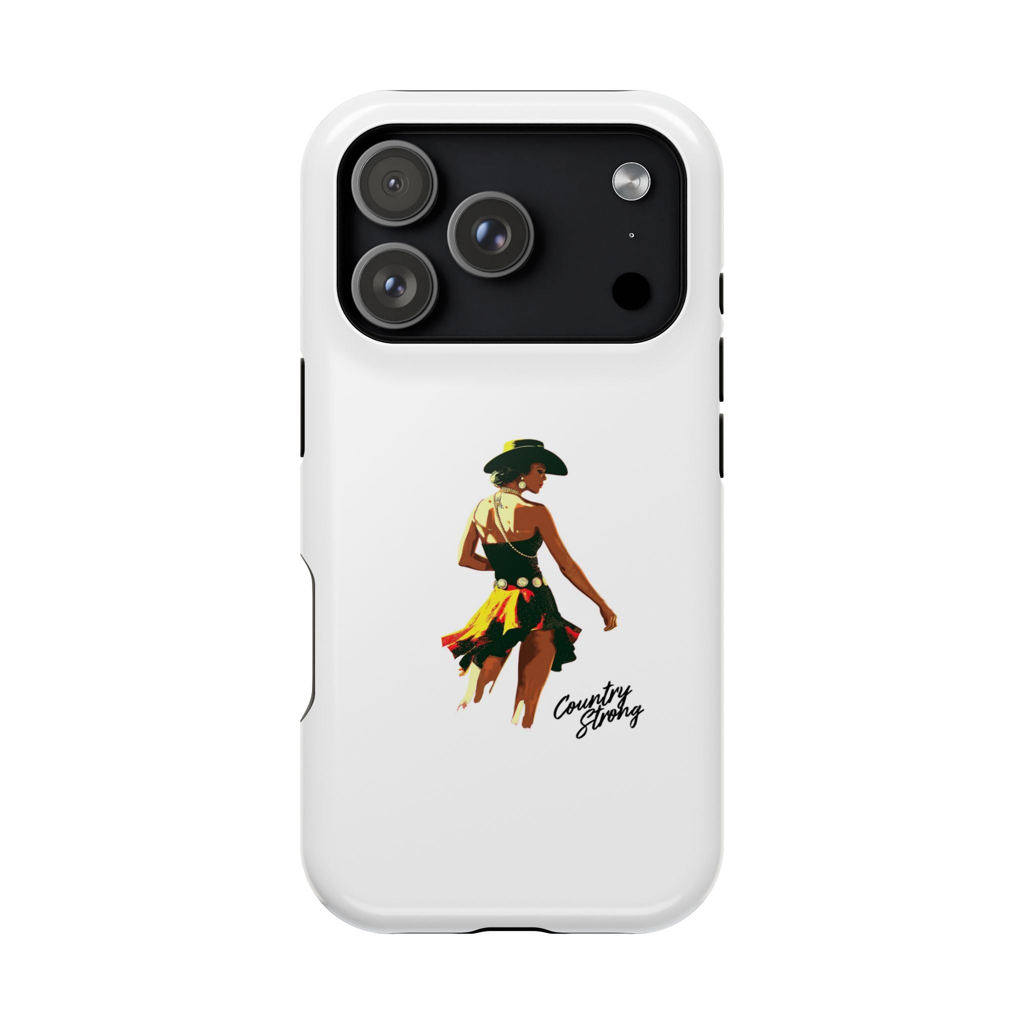 Phone Case — Retro Country Girl Illustration Magnetic Impact-Resistant Case