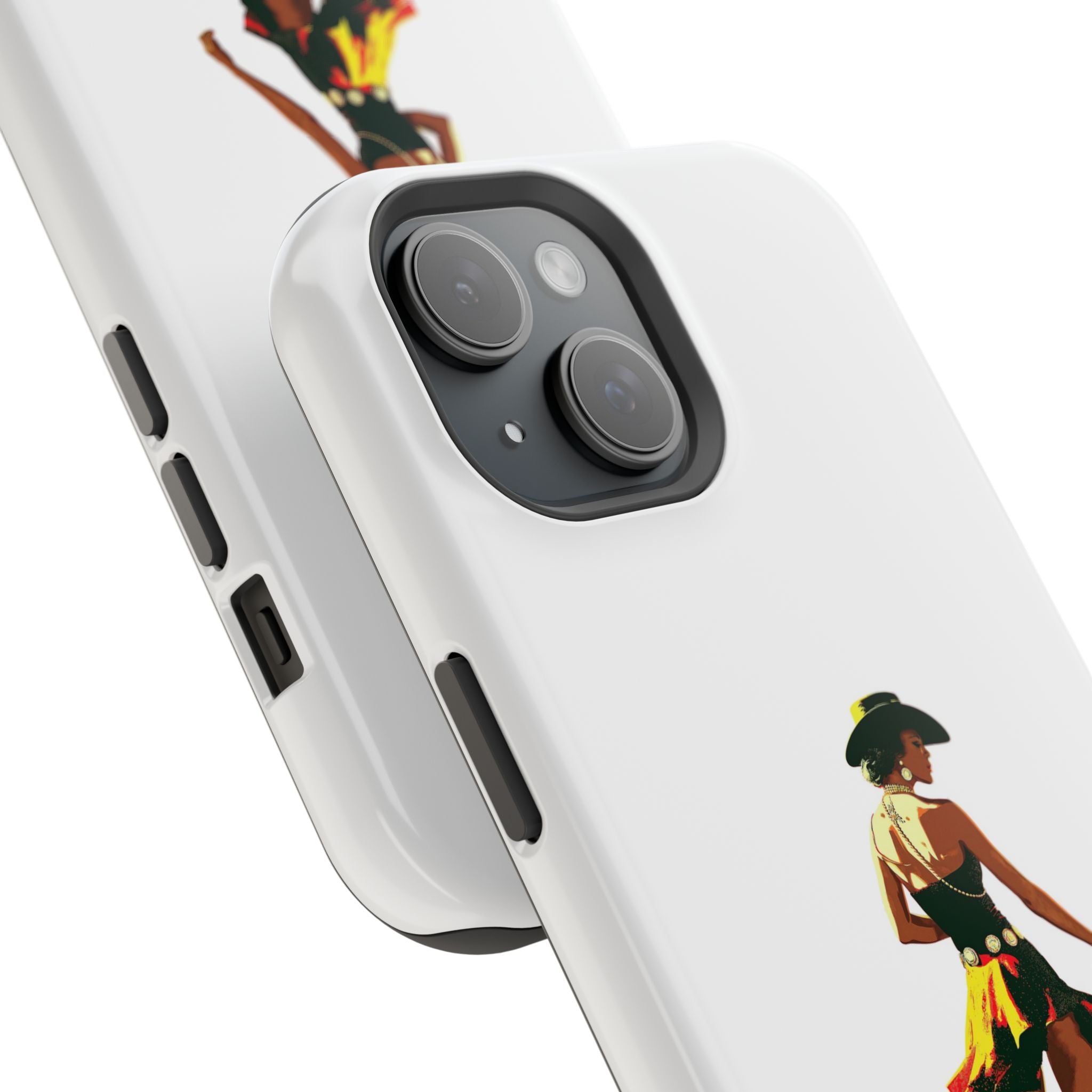 Phone Case — Retro Country Girl Illustration Magnetic Impact-Resistant Case