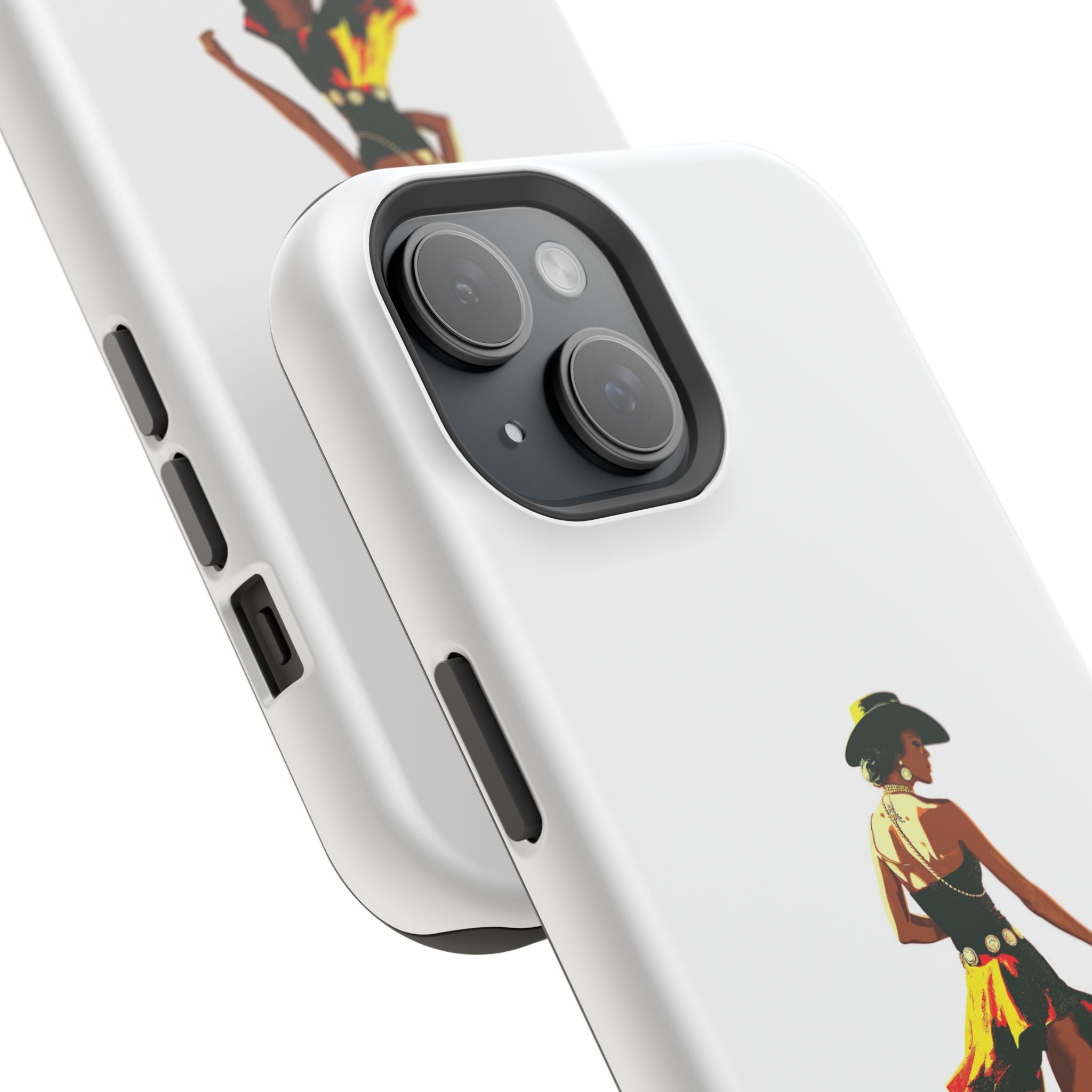 Phone Case — Retro Country Girl Illustration Magnetic Impact-Resistant Case