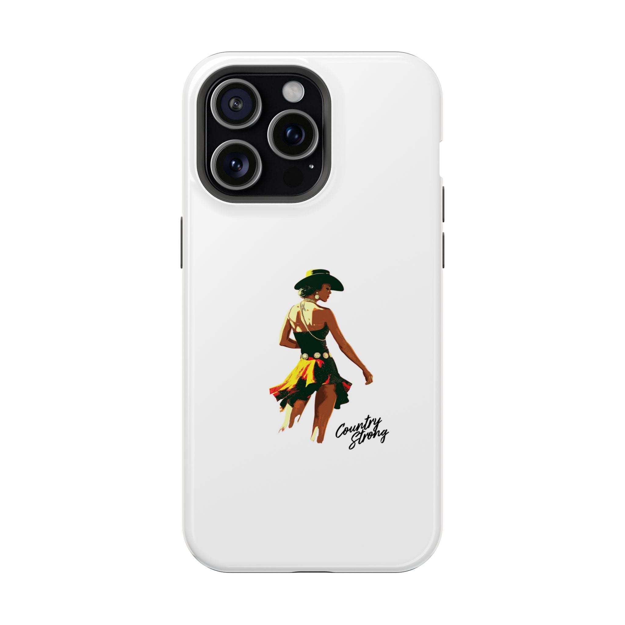 Phone Case — Retro Country Girl Illustration Magnetic Impact-Resistant Case