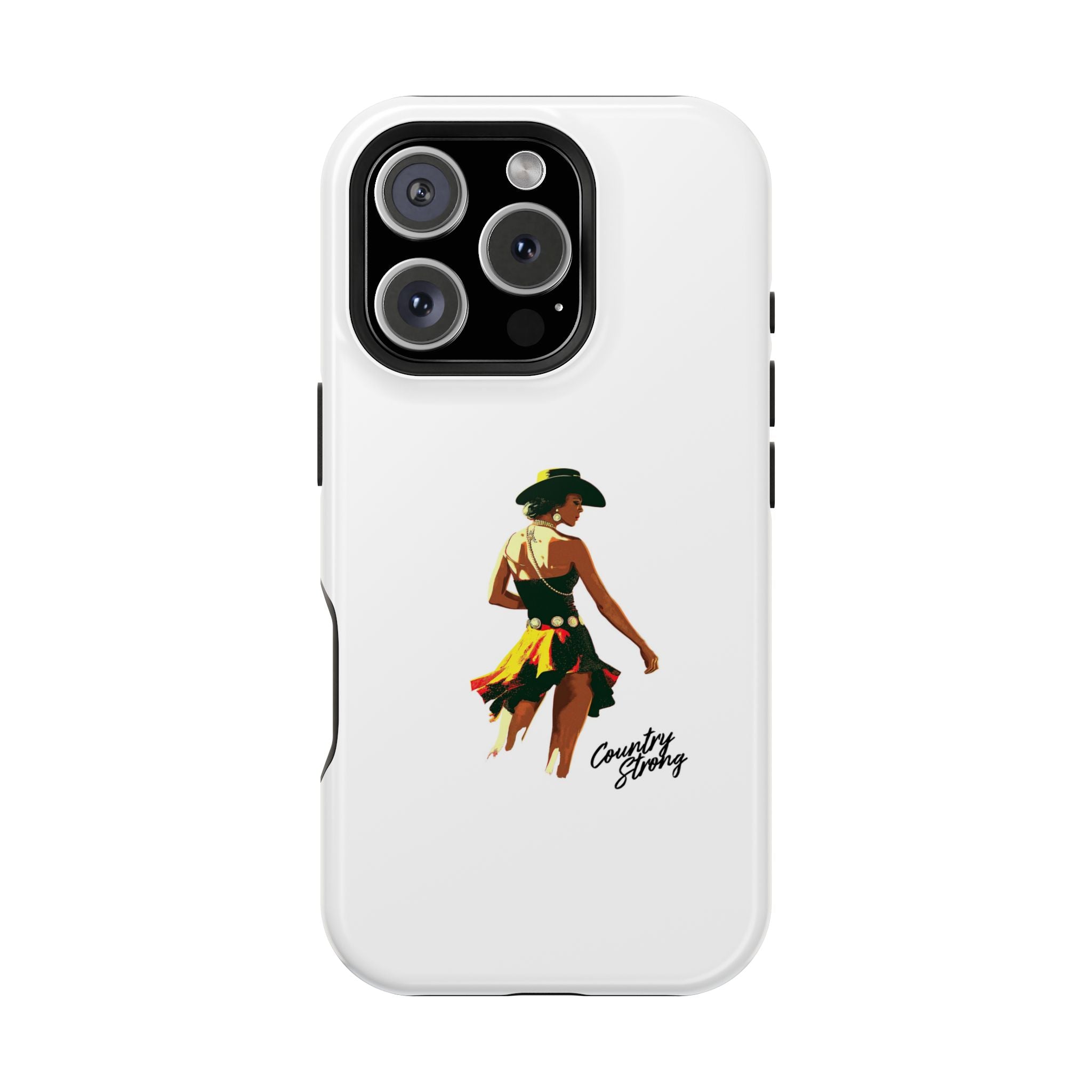 Phone Case — Retro Country Girl Illustration Magnetic Impact-Resistant Case