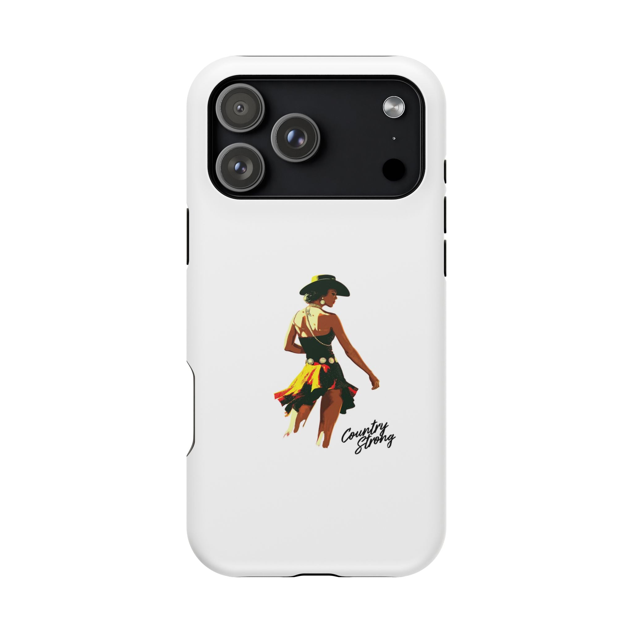 Phone Case — Retro Country Girl Illustration Magnetic Impact-Resistant Case