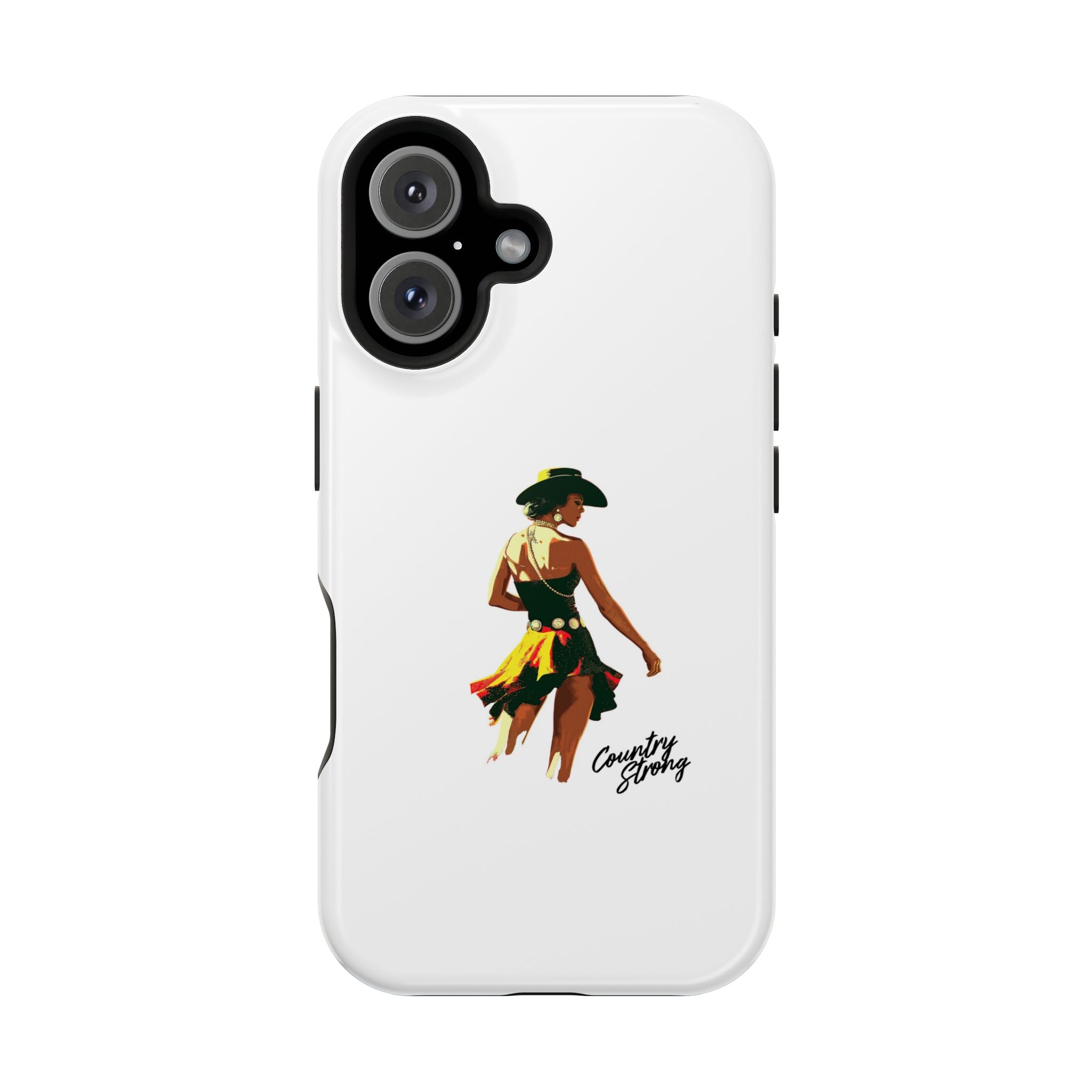Phone Case — Retro Country Girl Illustration Magnetic Impact-Resistant Case