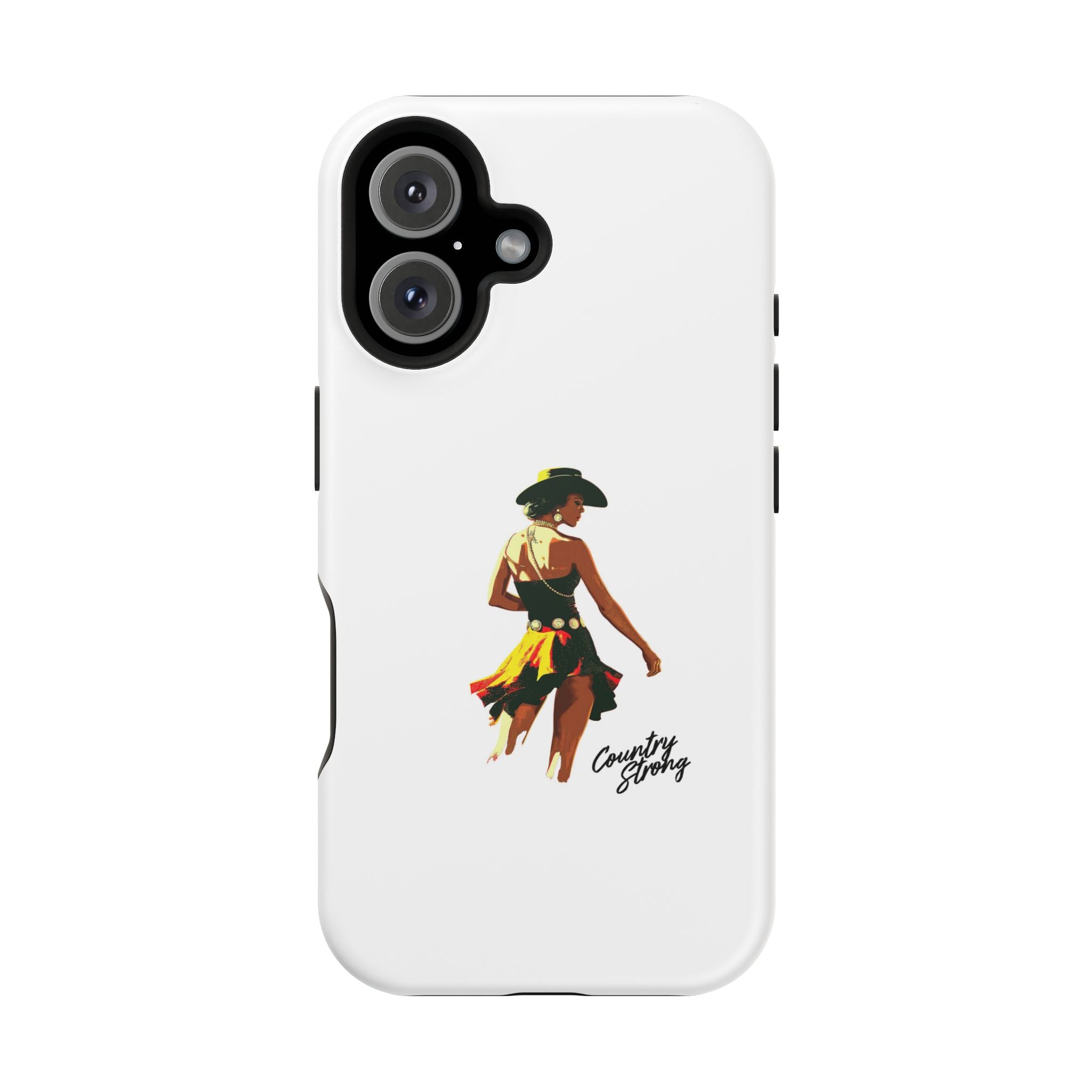 Phone Case — Retro Country Girl Illustration Magnetic Impact-Resistant Case