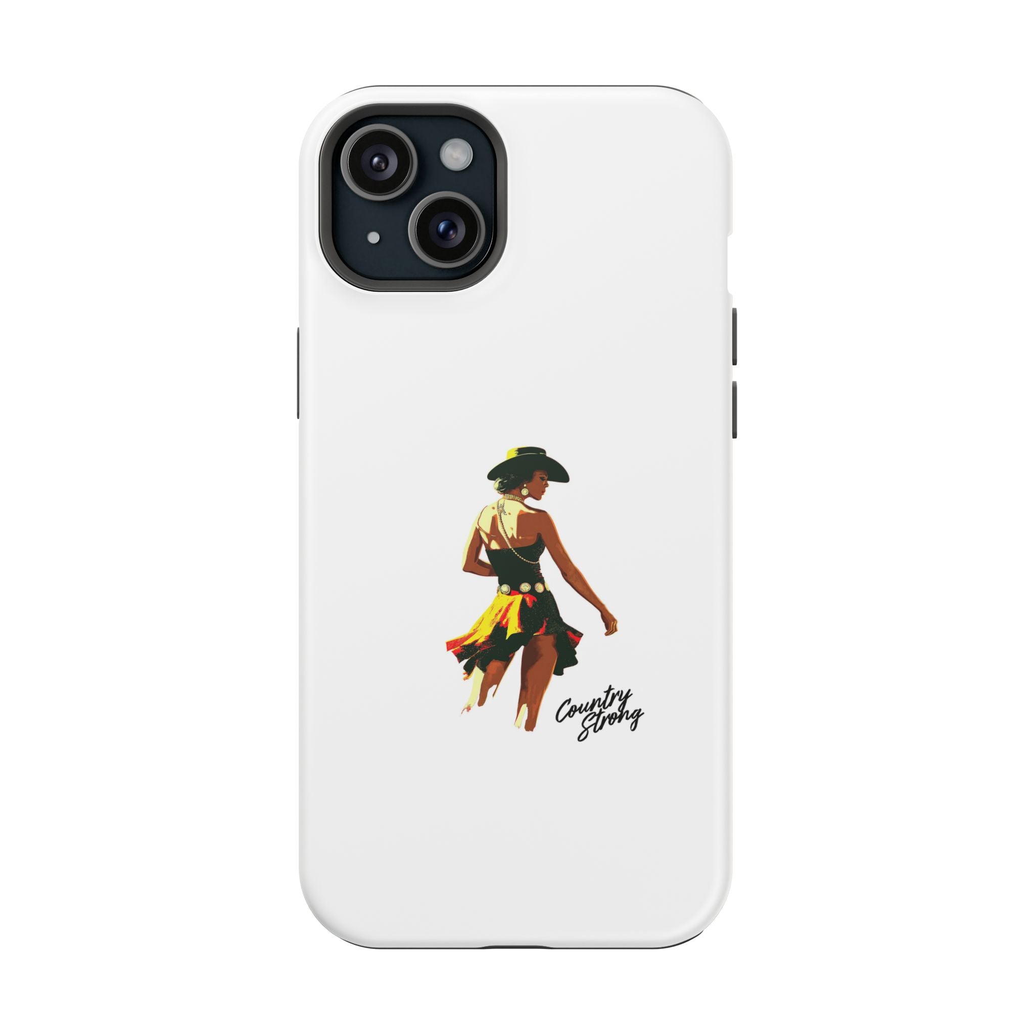 Phone Case — Retro Country Girl Illustration Magnetic Impact-Resistant Case
