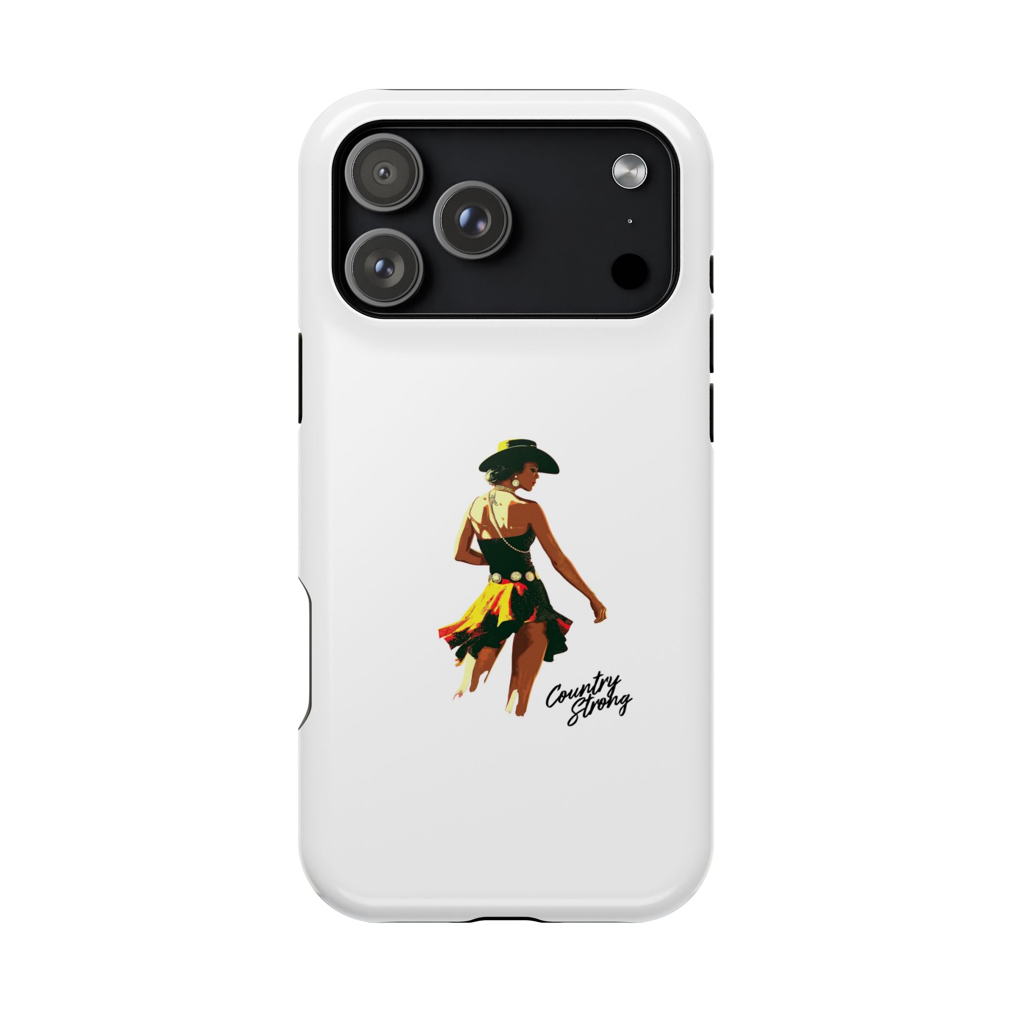 Phone Case — Retro Country Girl Illustration Magnetic Impact-Resistant Case