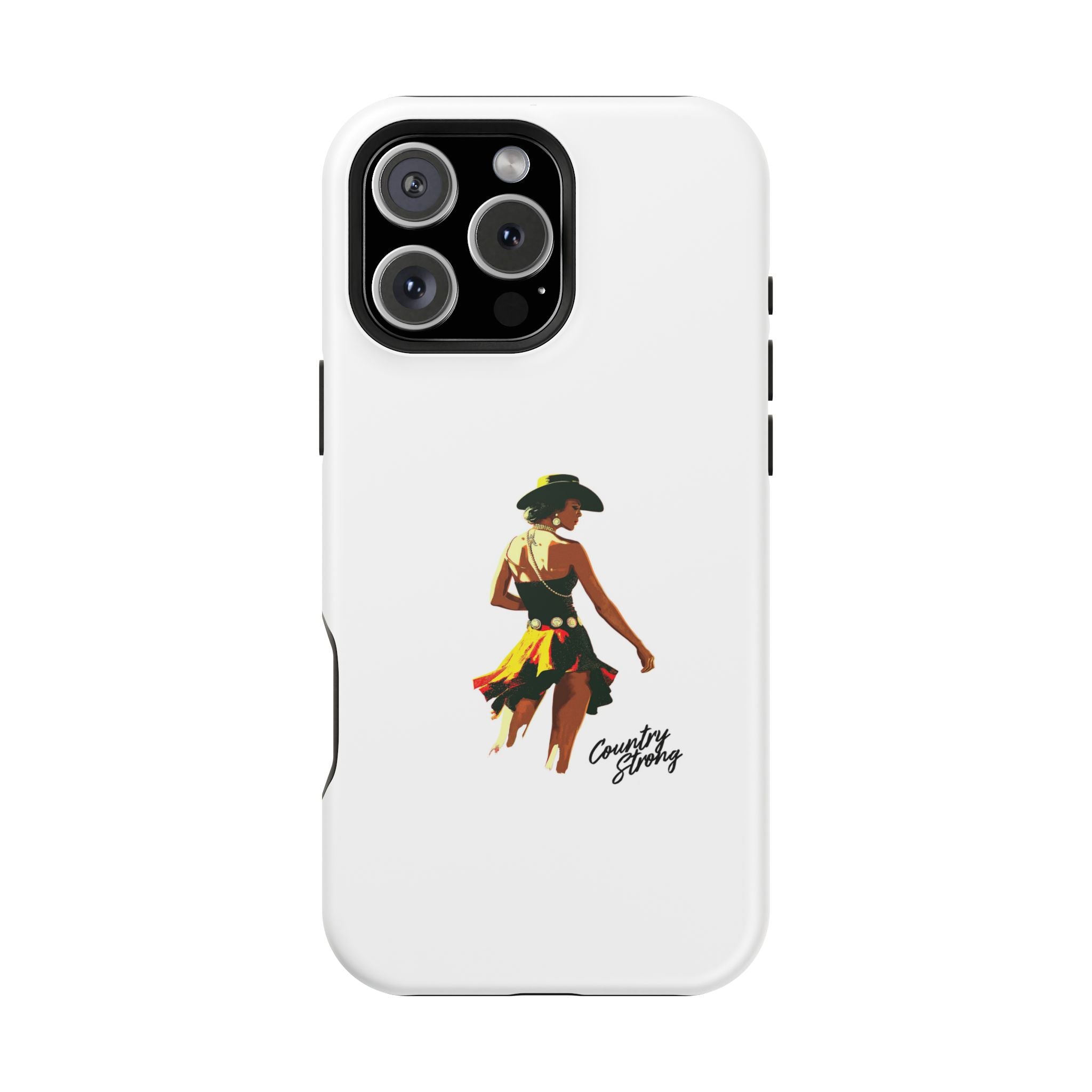 Phone Case — Retro Country Girl Illustration Magnetic Impact-Resistant Case