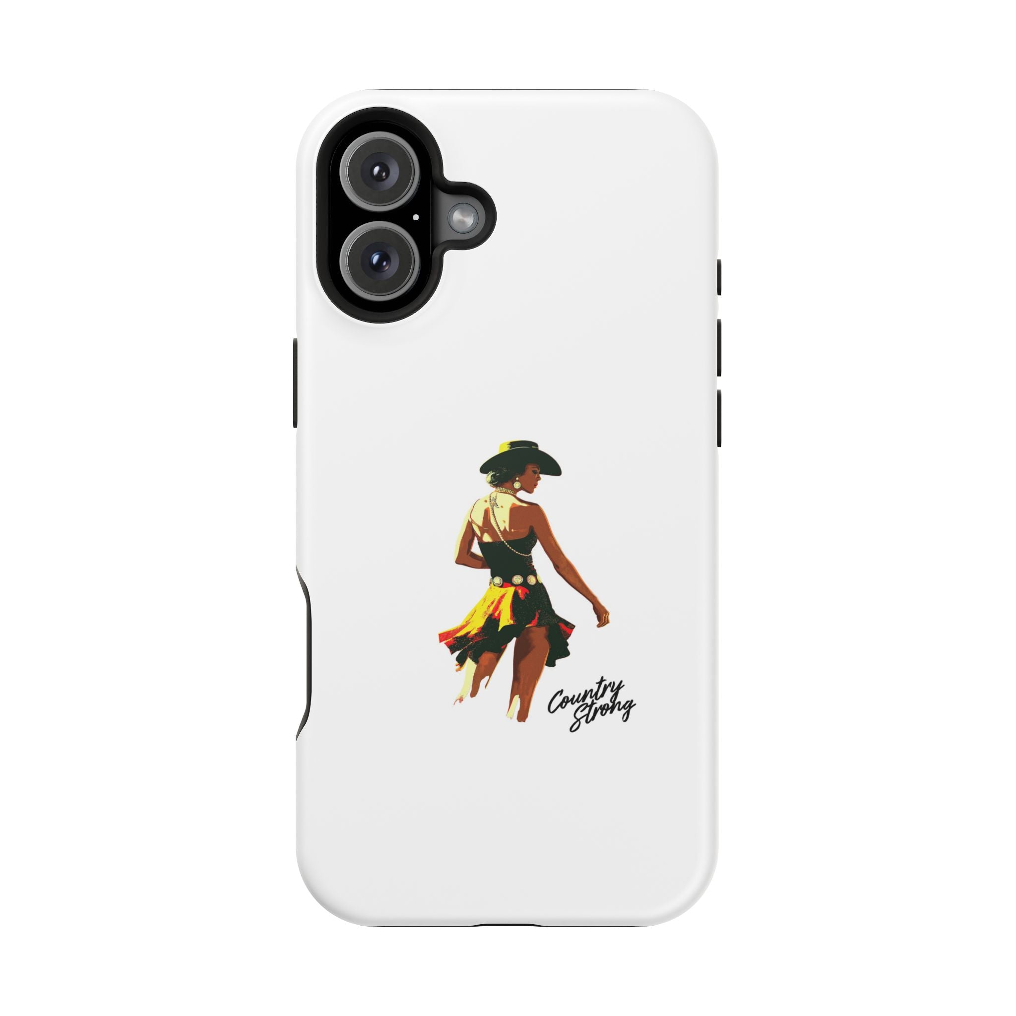 Phone Case — Retro Country Girl Illustration Magnetic Impact-Resistant Case