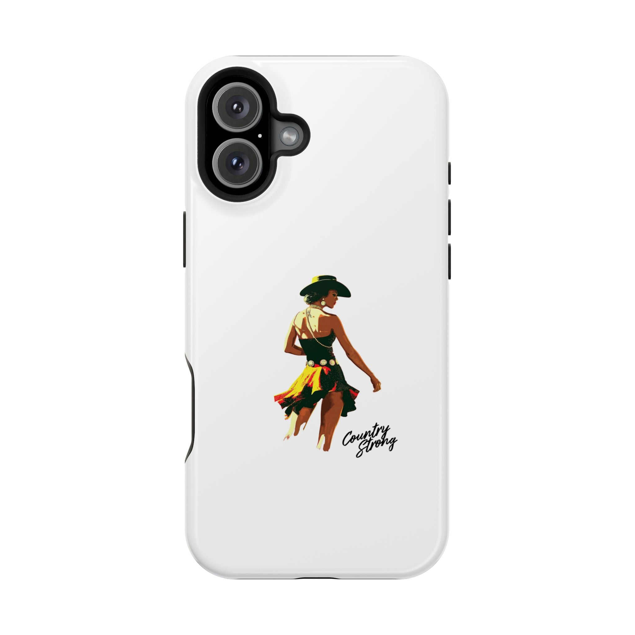 Phone Case — Retro Country Girl Illustration Magnetic Impact-Resistant Case
