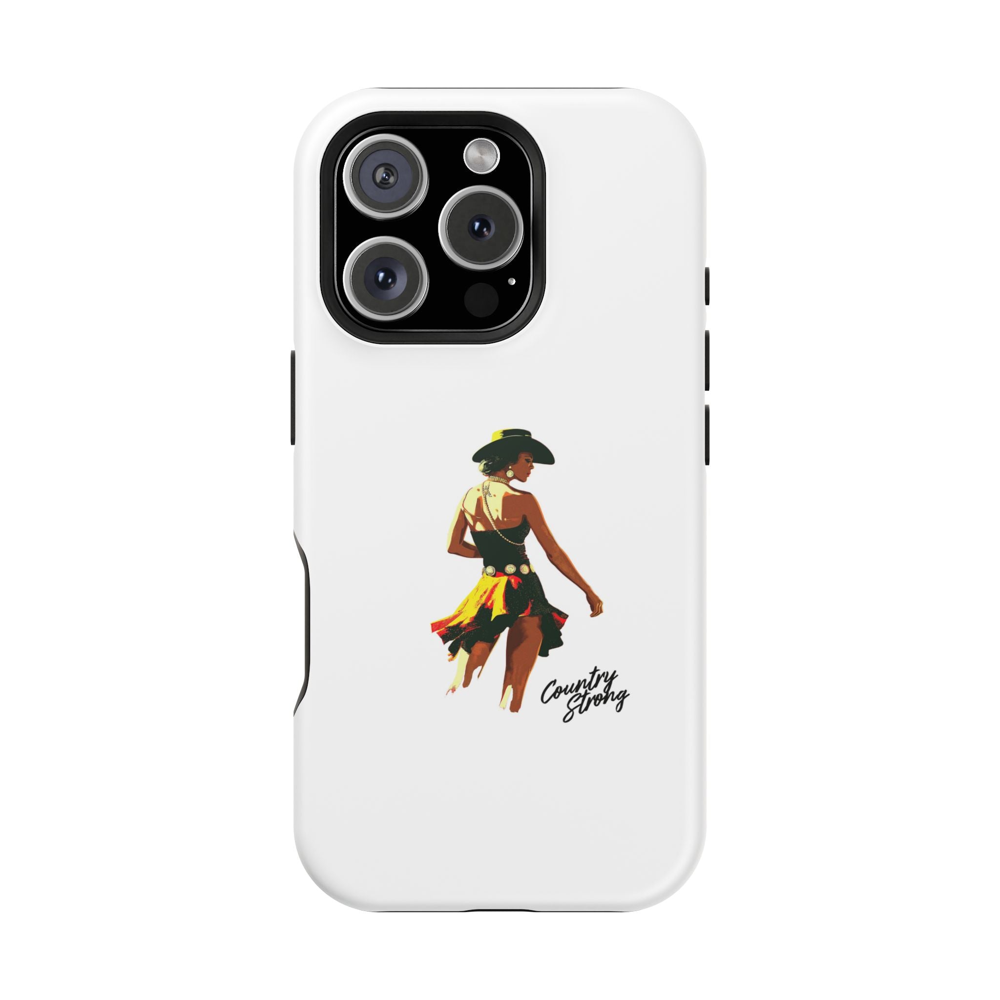 Phone Case — Retro Country Girl Illustration Magnetic Impact-Resistant Case