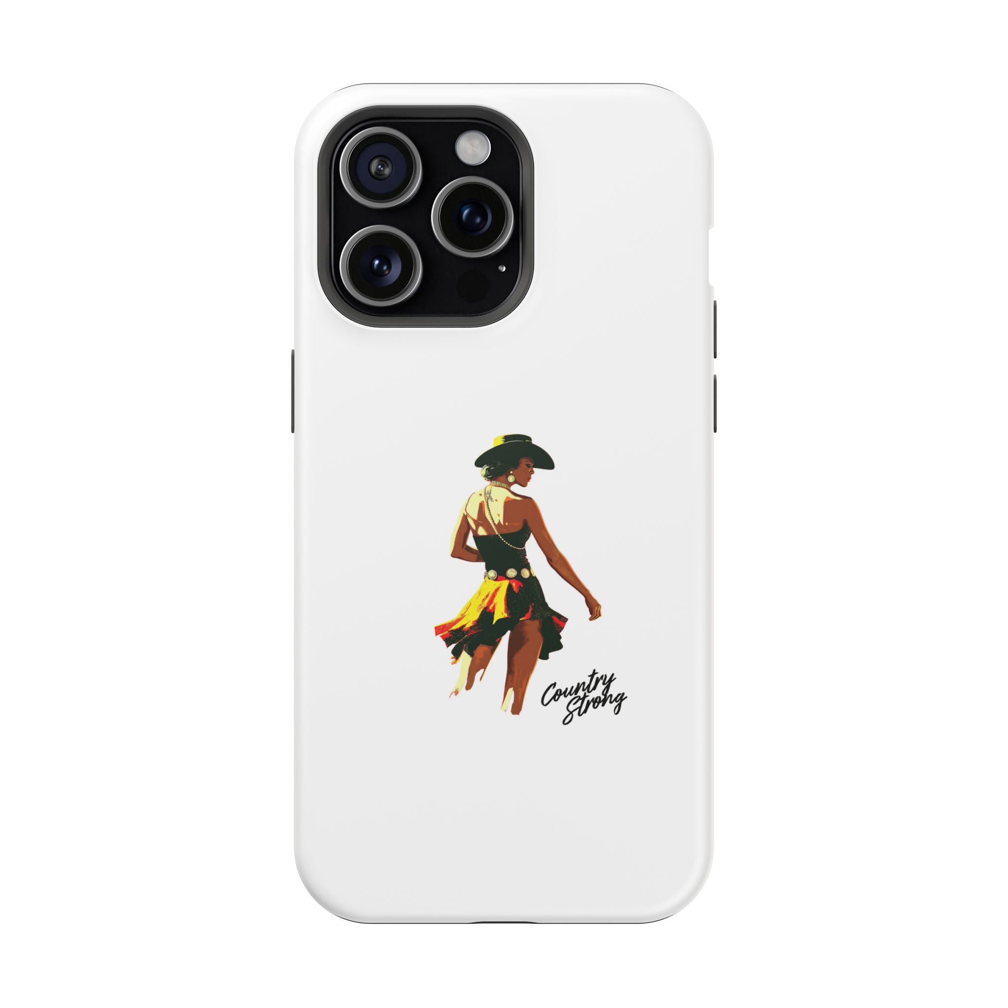 Phone Case — Retro Country Girl Illustration Magnetic Impact-Resistant Case